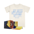 My Mess, My Heart, My Life.  T-Shirt bundle including an ivory t-shirt and signed CD