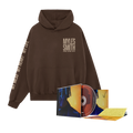 My Mess, My Heart, My Life.  Hoodie bundle including a brown hoodie and signed CD