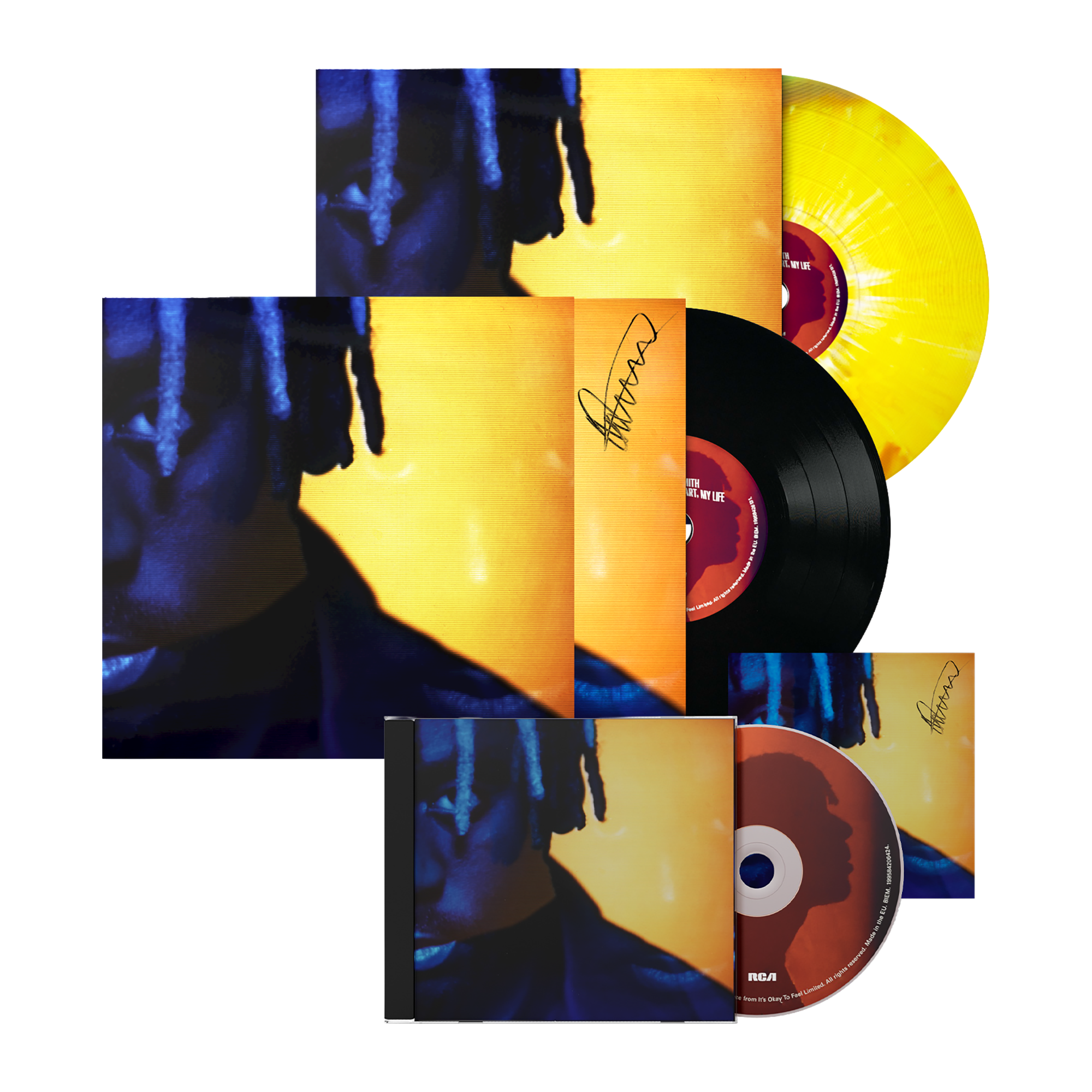 Myles Smith - My Mess, My Heart, My Life. - Online Exclusive Bundle Including Signed Black Vinyl, Signed CD and Store Exclusive Yellow Vinyl.